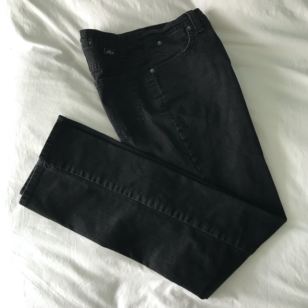 Lois - Black Denim Boot Cut Jeans